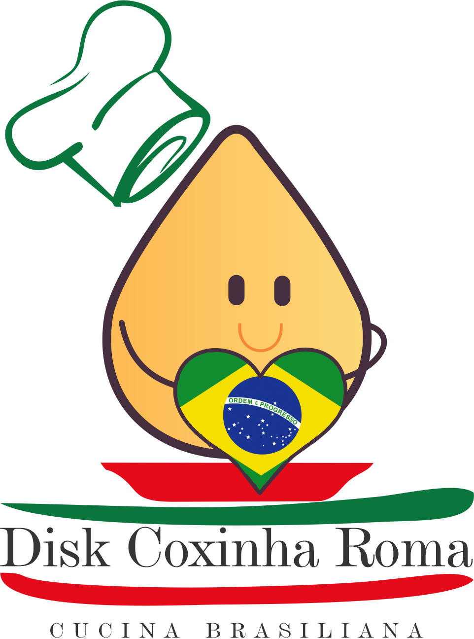 Logomarca Disk Coxinha Roma